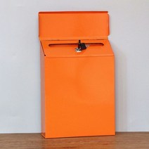 우편함 현대 사서함 코멘트 예금 제안 드롭 박스 내구성 보안 서류 신문 우편함 케이스 정문, 02 Orange