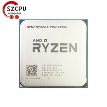CPU AMD Ryzen 5 PRO 2400G R5 3.6 GHz 쿼드 코어 8 스레드 65W CPU 프로세서 YD240BC5M4MFB 소켓 AM4, 한개옵션0