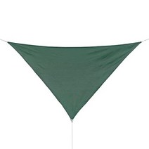 Coolaroo Coolhaven 그늘막 95% 자외선 차단 그늘막 및 햇빛 가리개 미디엄 5.7m(18피트) 삼각형 그늘막 하드웨어 키트 포함 헤리티지 그린 111160, 12 Triangle, Heritage Green