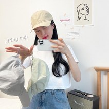 [미친색감]스트링 바스락 볼캡(커플모자추천/4color/블랙컬러추가입고완료)