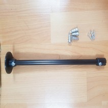 드림아트 휘어지는 라운드레일(대)용 지지대 (30 45 60Cm), 블랙 라운드레일(대) 지지대