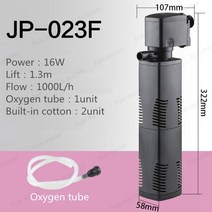 어서와 SUNSUN 내장 필터 정수기 산소 농축 수족관 탱크 내 유량 생성 3 인 1, Eu adapter plug, JP-023F