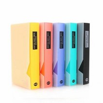 아톰 PP명함화일240명 N102 노랑 3단 120x195x32mm, 없음