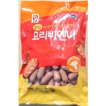 사조오양 칼집비엔나 1kg 3개 소야볶음 비엔나소세지 떡볶이고명 식당 업소용 식자재, 1