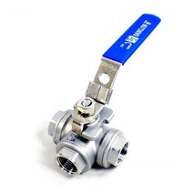 유체x기체 이송n차단 스텐 삼방 볼밸브 32A 고성능 핸들조임, 1개
