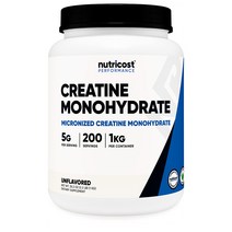 뉴트리코스트 크레아틴 모노히드레이트 파우더 1kg, 기본, 1개