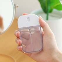 스퀘어 스프레이 공병 투명 손소독제 향수 리필용기, 8개