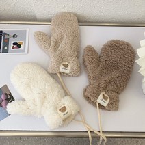 홀리지 키로스 뽀글이 베어베어 귀요미 벙어리 장갑