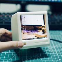 소형 티비 미니 TV 휴대용 캠핑용 원룸 가성비3.8 인치 작은 tv 매킨토시 레트로 컴퓨터 12001080 423ppi 하위 화면 외부 화면 모니터 바탕 화면 장식, 하얀