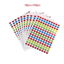 오브젝트스티커 힙한 다꾸팩 레터링 투명 흑백 포인트 스티커 다꾸세트 미니 유치원 수상 교사 찬양 라벨 상5 점 별 하트 모양10 장/팩 822EA 1, 08 H