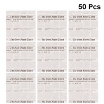 샌드위치포장지 토스트포장지 왁스페이퍼 50 pcs 시뮬레이션 신문 스타일 식품 바구니, 하얀