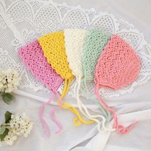 러브컨츄리 봄봄 베이비 보넷 만들기 뜨개질 DIY 패키지, 핑크, 1개