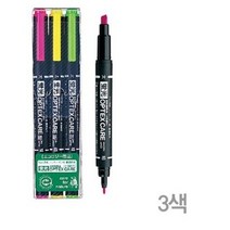 제브라 옵텍스 케어 형광폔, 3색, 1세트 $