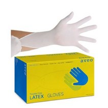 라텍스 AVEO 글러브_의료용 실험용 조리용, XS, 1개