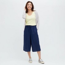 F 유니클로 여성용 RELACO 크로프드판트홈팬츠 파자마 458210 UNIQLO