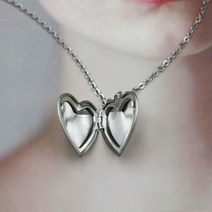 [전체써지컬스틸]사진넣는 하트 로켓 목걸이