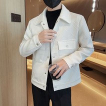 잘 생긴 남자의 하이 엔드 재킷 남자 봄 가을 캐주얼 단추 스탠드 카라 자켓 가디건 코트