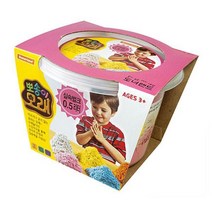 [오너클랜] 실내모래놀이 500ml 분홍 1P 어린이 컬러 샌드 아트, 선택:본상품
