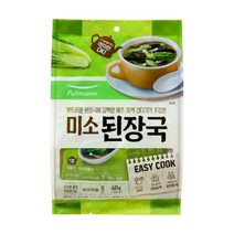 부드러운 된장국에 담백한 배추 미역건더기가 푸짐한 생가득 미소된장국, 40g, 1개