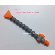 관절 조명 G1 2 30 50cm 그레이 범용 조인트 플렉시블 오일 호스 라이트 플라스틱 원형 플랫 노즐, 02 Round Nozzle_03 500mm