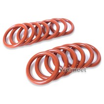 고무오링 패킹 실리콘 오링 고무링 10pcs 와이어 직경 2.4mm OD7-110mm 내유성 VMQ 실리콘 고무 씰링 링 고, 32 38mm