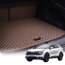 스포티지 전차종 퀼팅 트렁크매트 등받이매트 차박 QU, 트렁크매트+등받이세트x블랙화이트, 스포티지NQ5 LPG