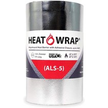 Zippertubing Heat-Wrap(ALS-5) 고온 열 반사 랩(접착제 포함) 길이에 맞게 절단, 단색, 한 사이즈