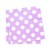 냅킨 20장 도트 체크 예쁜 칵테일 디너 테이블 홈파티, (A-6)라일락 도트