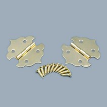 쏘비트 황동경첩 34x29mm 1쌍 장식경첩 가구경첩 HWE4