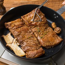 더갈비 수제 양념 돼지 왕갈비 1kg 두툼한 숯불 캠핑 고기