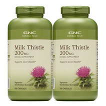 GNC 2병 밀크씨슬 Milk Thistle 200mg 300정