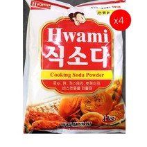 [더착한푸드]화미 식소다 1Kg 4개 식자재마트 대용량 업소용 식소다 가루