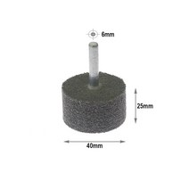 1조각 6mm 샤프트 장착 연마 휠 목공 금속 가공 드릴 용 연삭 헤드, Nylon 40mm