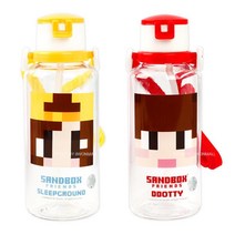 게임캐릭터 샌드박스 빨대 유아 텀블러 컵연습 어린이집물컵 가벼운물통 휴대용