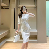 여자면접복장 상견례옷차림 아나운서 원피스 기상캐스터 겨울 미니22J0067