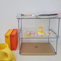 아크릴 투명 주방 정리함 화장품 향수 보관함 진열대, 1개