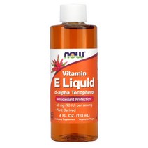 나우푸드 비타민 E 액체 D-알파 토코페롤 118ml(4fl oz)