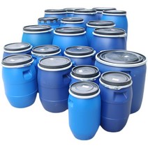 플라스틱 공드럼통 PE 드럼용기 말통 밀폐락 드럼통, 150L 뚜껑 포함 150L (철후프 없음)