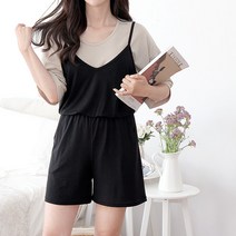 윈썸 아이스 브이넥 미니 점프수트