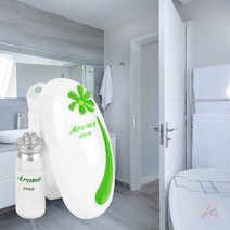 화장실방향제 공기청향제 분사기 본체+캔SET 레몬 가정용방향제 분사방향제 화장실용방향제 똥냄새제거, 기본