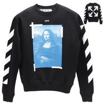 [오프화이트] OFF WHITE 모나리자 애로우 슬림 맨투맨 OMBA025R21FLE00