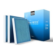 1+1+1 필터포유 0.3um 블루 헤파 초 미세먼지 자동차 에어컨 히터 필터, 3개, CFUB009 - EV6