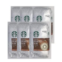 스타벅스 홀 빈 미디엄 로스트 스윗 오렌지 브라운 슈가 40oz Starbucks Whole Bean Medium Roast Arabica Coffee Sweet Orange Br, 6팩