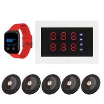 카페 진동벨 세트 순번대기 카페벨 커피 식당 업소용 테이블 무선 호출 벨 byhubyeng watch pager screen system beeper for equipment, 세트2