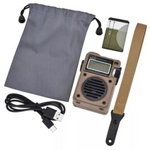 라디오 Hrd-701 휴대용 풀 밴드 디지털 FM/MW/SW/WB 수신기 서브우퍼 블루투스, 낙타