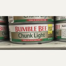 Bumble Bee Chunk Light Tuna in Vagetable Oil 범블비 청크 라이트 투나 참치 인 오일 5oz(142g) 2개