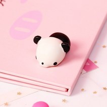 말랑이 슬라임 반짝이 포도송이 곰 완두콩 복숭아 고양이 쌍 찐득볼 계란 1 pc 160, 꼬마 팬더