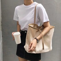 [알티피아] 봄여름 코디 여자 가방 내부 포켓 캔버스 데일리백