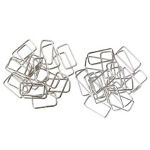 직사각형 금속 버클 스트랩 링 스퀘어 버클 커넥터, 실버