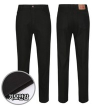 [바보사랑] 남성 국산 겨울 기모 데님 면 스판 워싱 청바지 BJ-JEK-800-블랙